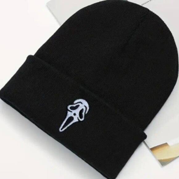 Scream Beanie Ghost Mask Cold Weather Winter Hat Halloween Birthday Gift - NEW!!